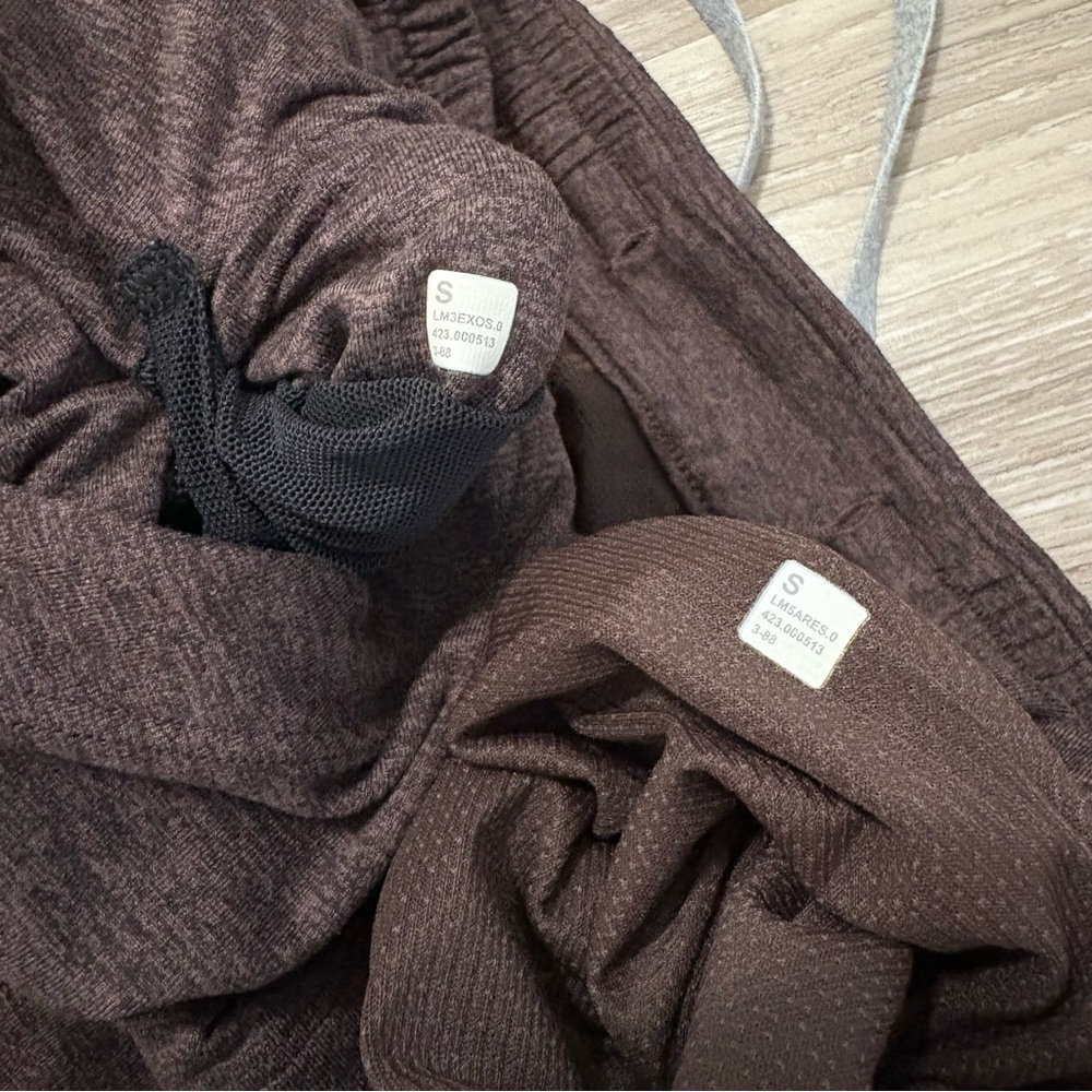 SOLD *** Lululemon Athletica men’s small soft jersey set in espresso, Brown - Picture 8 of 12